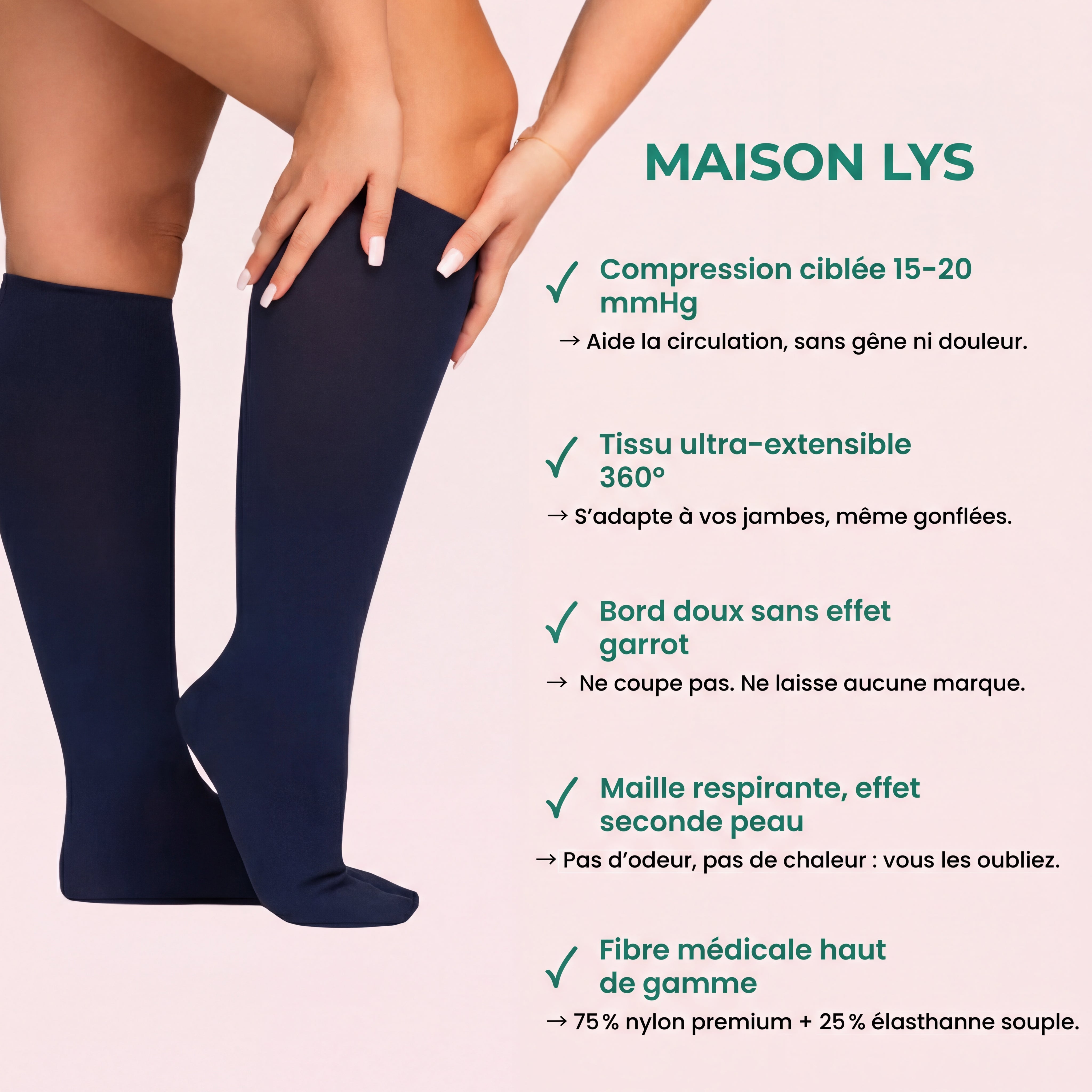 Chaussettes de Compression - Maison Lys